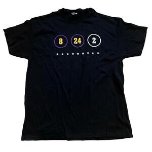 Rare Kobe & Gigi Giannia Bryant Memorial T-Shirt 8 24 2 Lakers vs Warriors 2/8